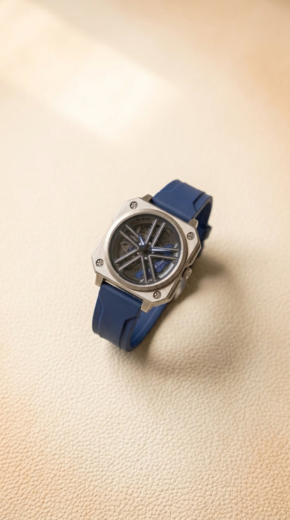 Luxury Integrated Steel Blue Dial Automatic Men's Watch