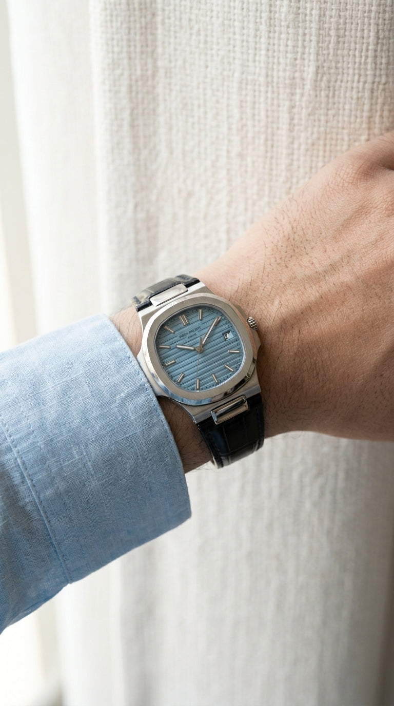 Patek Philippe Aquanaut Ice Blue Dial Automatic Watch