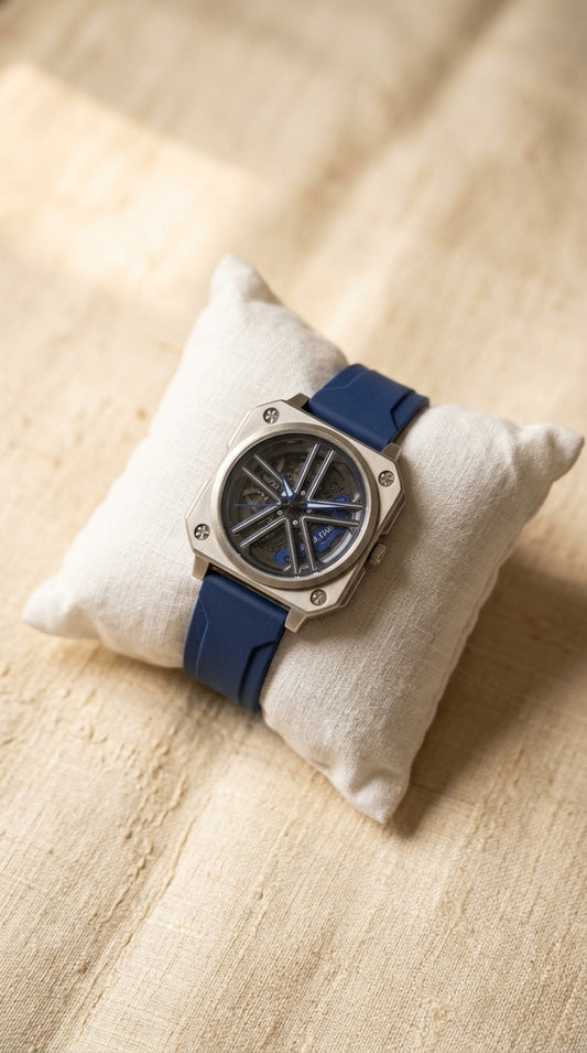 Luxury Integrated Steel Blue Dial Automatic Men's Watch