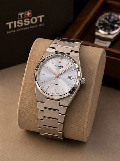 Tissot PRX Powermatic 80 Black Dial Men's Watch